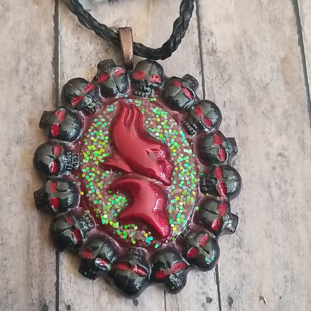 Maleficent Skull Necklace